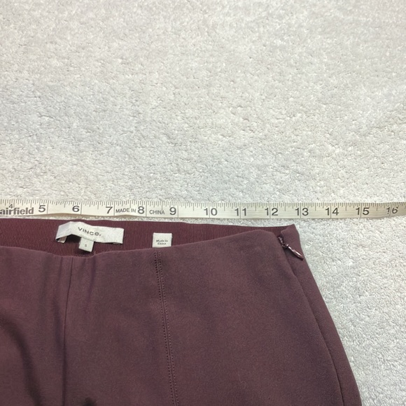 Vince maroon side zip seamed pants - Picture 6 of 9